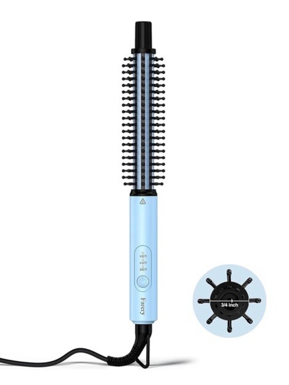 Baby Blue 3/4 Inch Thermal Round Brush